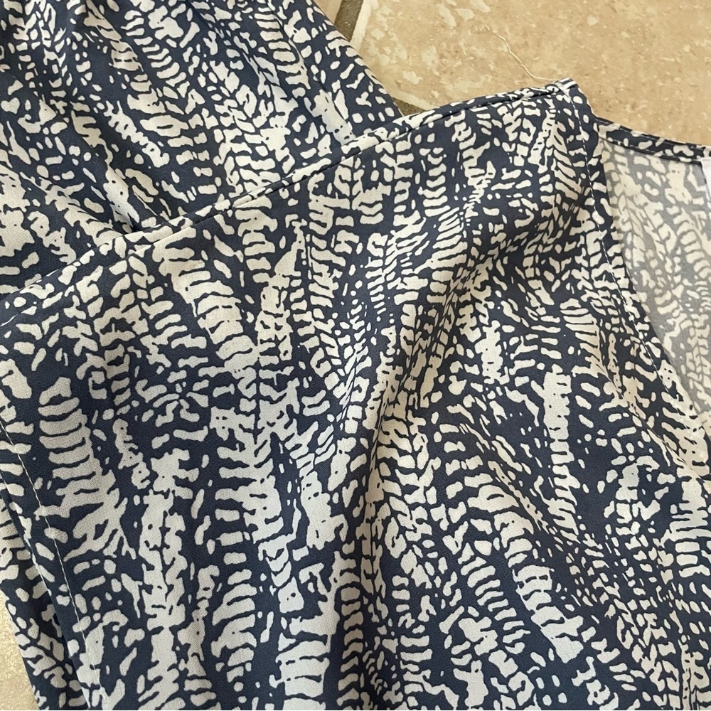 First Love By Lovelyn Jumpsuit Slate Blue and White - Picture 11 of 12